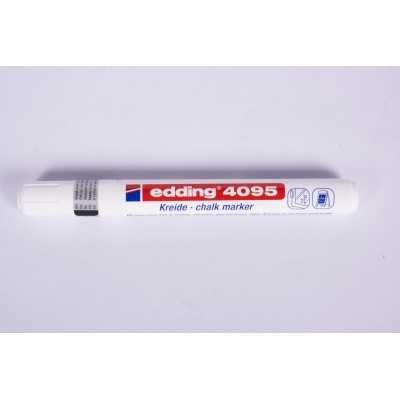 Marcador Tiza Liquida BLANCO punta redonda 2-3 mm trazo medio Edding