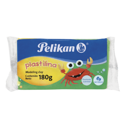 Plastilina escolar VERDE CLARO Pelikan