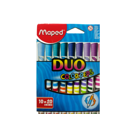 Marcadores duo Maped x 20 colores