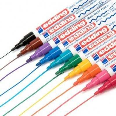 Marcador para vidrio / metal / plastico EDDING 751 Azul Claro