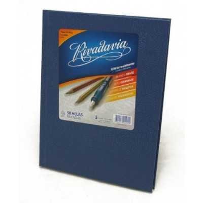 Cuaderno tapa de cartón x 50 hojas rayado azul Rivadavia