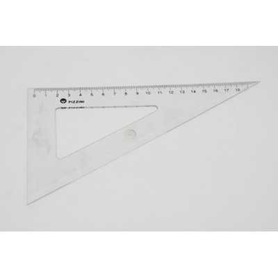 Escuadra 20cmx60º Transparente Pizzini
