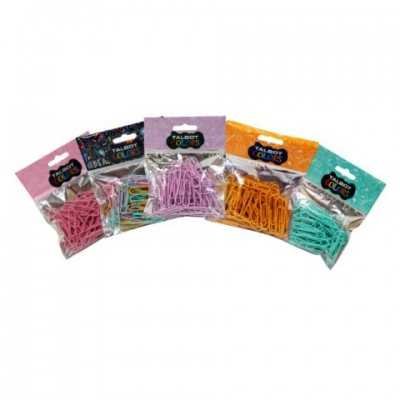 Clips 50 mm PASTEL bolsa x50 unidades Talbot