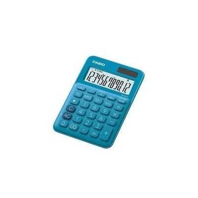 Calculadora mini de escritorio 12 digitos colorful azul MS-20UC Casio