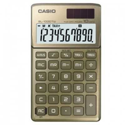 Calculadora portatil dorada 10 digitos SL-1000 TW  CASIO