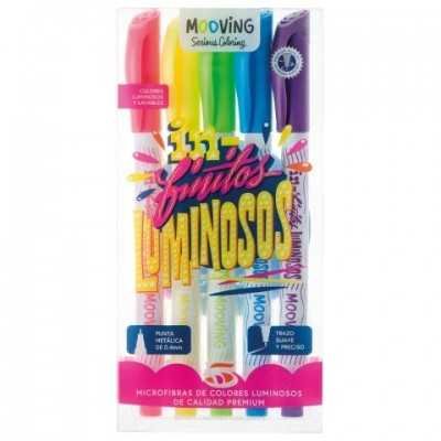 Microfibra colores luminosos x 5 colores Finitos MOOVING