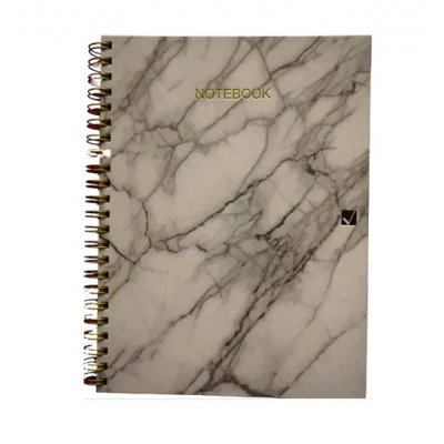 Cuaderno con espiral A4 tapa dura Marble x 150 hojas RAYADO Cita Kit