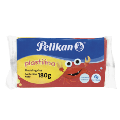 Plastilina escolar ROJO Pelikan