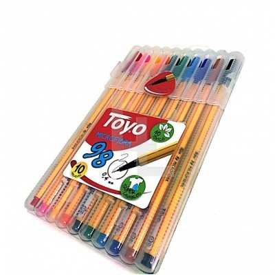 Microfibras 0.4 mm x 10 colores Toyo 98