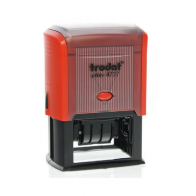 Sello Automático Fechador Printy 4727 60x40 mm rojo Trodat