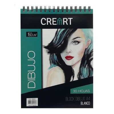 Block Dibujo A4 anillado CREART 150 gramos x30 Hojas Libesa