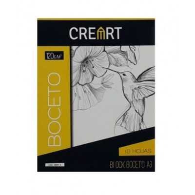 Minipack Boceto A3 CREART 120 gramos x10 hojas Libesa