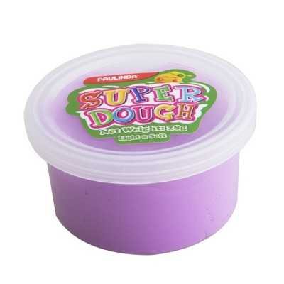 Masa Modeling Super Dough VIOLETA NEON x28 gramos pote Paulinda