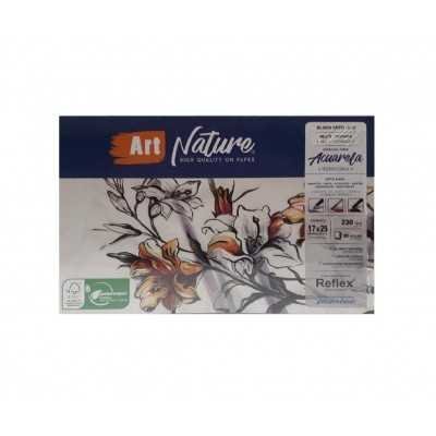 Block Multitécnica Acuarela 17x25 cm ART NATURE de 230 gramos x20 hojas Plantec
