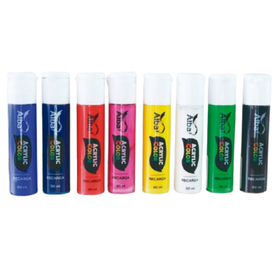 Recarga Marcador Acrylic Color x30 ml Alba colores