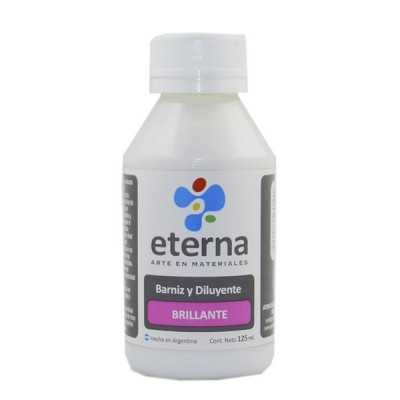 Barniz y diluyente al agua brillante 125 ml Eterna