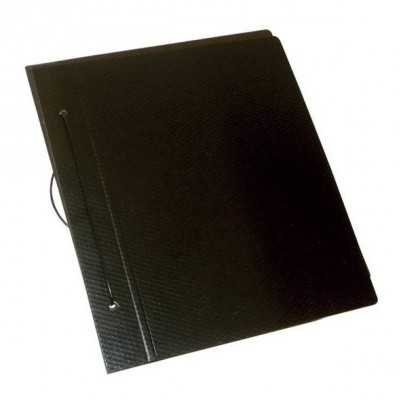 Carpeta nº 3 con cordon fibra Negra Fibracap