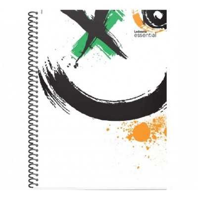 Cuaderno con espiral A4 tapa plastica Essential cristal x 84 hojas rayado Ledesma