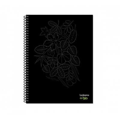 Cuaderno con espiral 16x21 cm tapa plastica Bio x 120 hojas rayado Ledesma