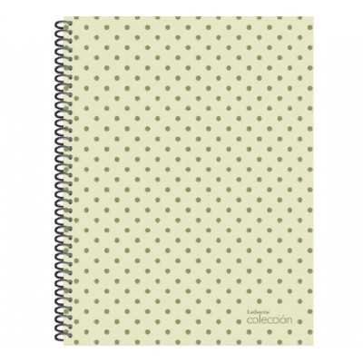 Cuaderno con espiral 21x27 cm tapa plastica Colección metal x 84 hojas liso Ledesma