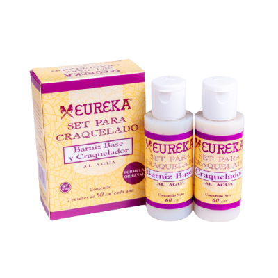 Set para craquelado al agua 60cc Eureka