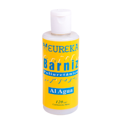 Barniz poliuretanico al agua 120cc Eureka
