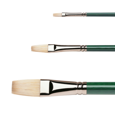 Pincel Chato de Cerda Fina Serie 720-F StationeryImag desde Nº1