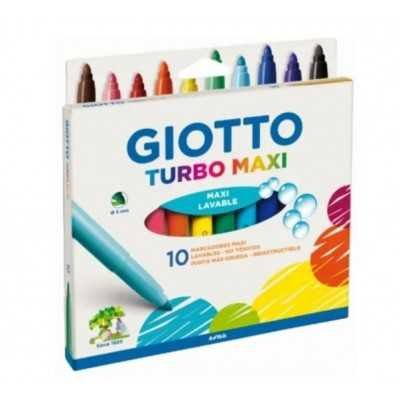 Marcadores TURBO MAXI x10 colores Giotto