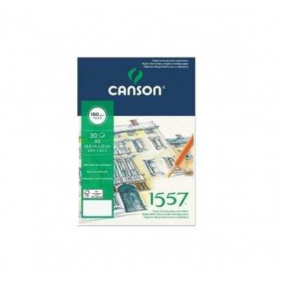 Block Dibujo 1557  15x21 cm de 180 gramos x30 hjs Canson
