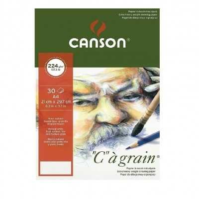 Block Dibujo C à Grain A4 de 224 gramos x30 hojas Canson