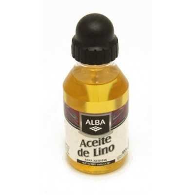 Aceite de lino x100cc Alba accesorio p/oleo Alba
