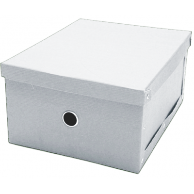 Caja de carton grande de colores 45x31x16 cm con remaches Les Cahiers