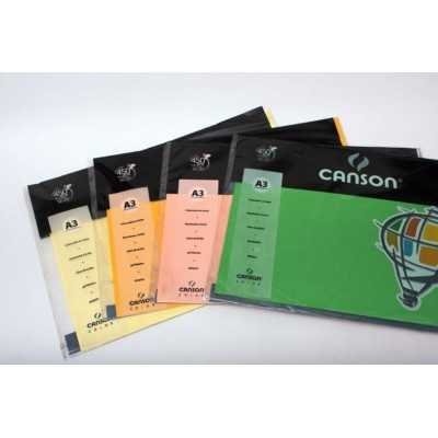 Cartulina Iris A3 de 120 gramos Canson Pack 10 hojas x colores