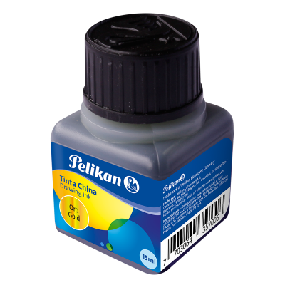 Tinta de Dibujo ORO frasco x15 cc Pelikan