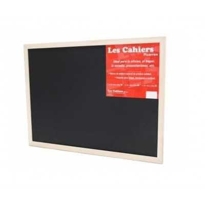 Pizarron 45x60 cm Negro marco madera Les Cahiers