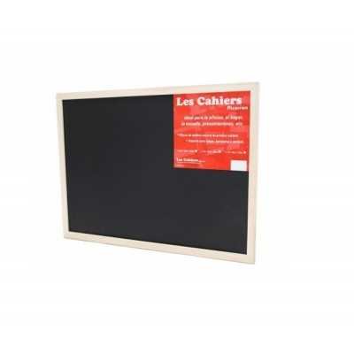 Pizarron NEGRO 30x45 cm marco madera Les Cahiers