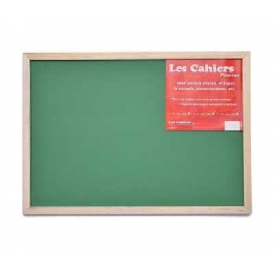 Pizarron 60x90 cm Verde marco madera Les Cahiers