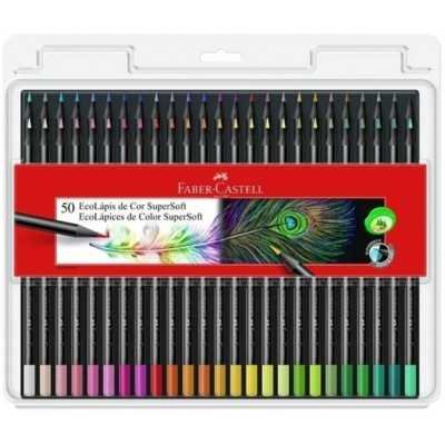 Lápices Ecológicos SUPERSOFT x50 colores Faber-Castell