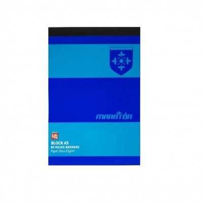 Block emblocado A5 Liso x80 hojas Maraton