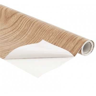 Rollo adhesivo de 45 cm Madera clara x 1 metro Self
