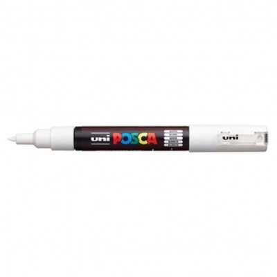 Marcador Fino 0.7 mm Blanco Posca PC-1M punta cónica Uni