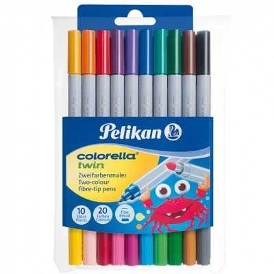 Marcadores Colorella Twin x10 colores Pelikan