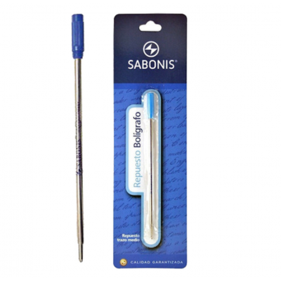 Repuesto para bolígrafo tipo Cross NEGRO Sabonis