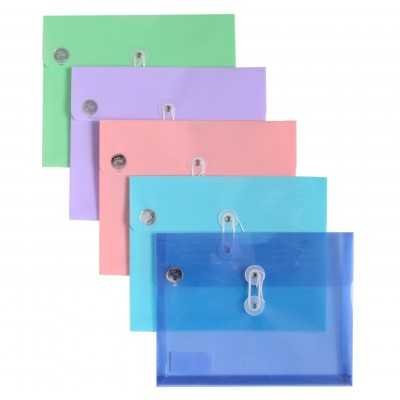 Sobre Plástico A4 apaisado con hilo FW