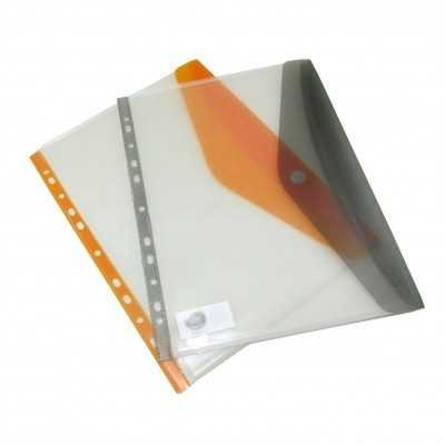 Sobre plástico A4 apaisado con cierre de abrojo FW