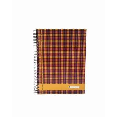 Cuaderno con espiral A4 tapa dura Scottish x 150 hojas cuadriculado Cita Kit