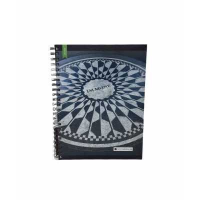 Cuaderno con espiral A4 tapa dura Black & White x 150 hojas rayado Cita Kit