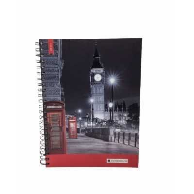 Cuaderno con espiral A4 tapa dura Urbano x 150 hojas cuadriculado Cita Kit