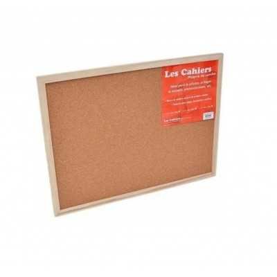 Pizarra 45x60 cm corcho marco madera Les Cahiers