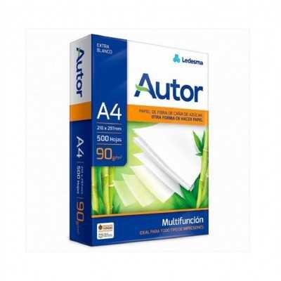 Resma Papel A4 Autor x500 hojas de 90 gramos Ledesma